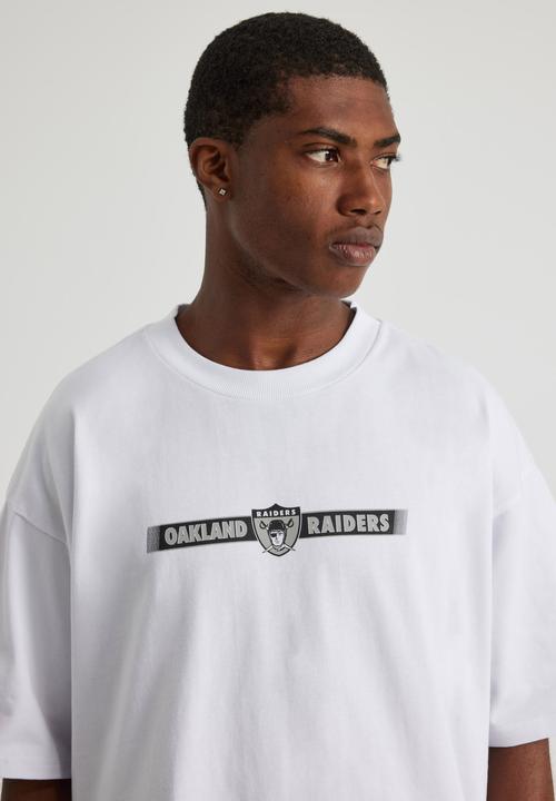 Factorie - Heavyweight Box Fit Nfl Tshirt- Lcn Nfl White/ Raiders Y2K