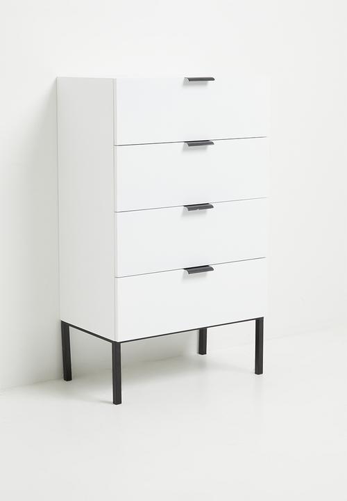 Sixth Floor - Carlo 4 drawer - Off White