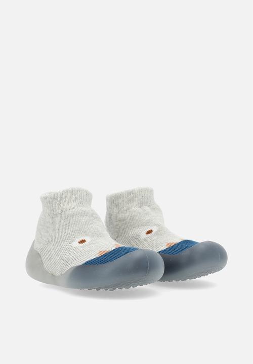 Pop Candy - Sock boot - grey & blue
