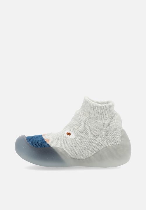 Pop Candy - Sock boot - grey & blue