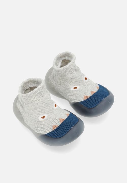 Pop Candy - Sock boot - grey & blue