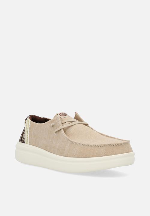 Hey Dude - Wendy Rise Animal slip on - Tan/Multi