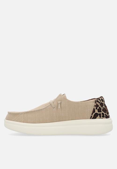 Hey Dude - Wendy Rise Animal slip on - Tan/Multi