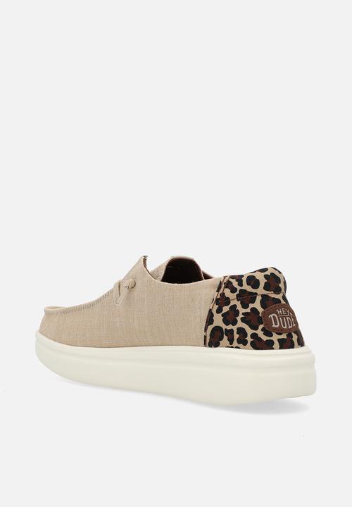 Hey Dude - Wendy Rise Animal slip on - Tan/Multi