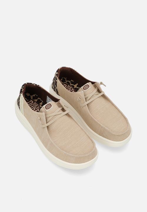 Hey Dude - Wendy Rise Animal slip on - Tan/Multi