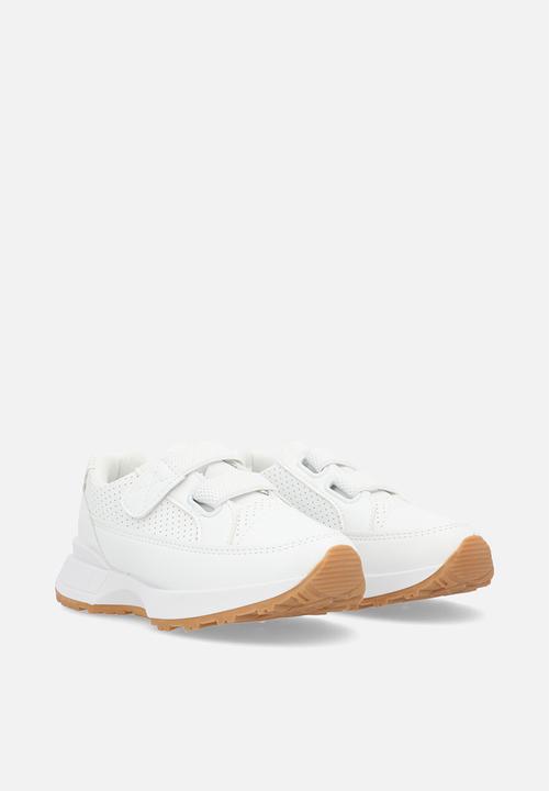 Pop Candy - Twin velcro strap sneakers - white