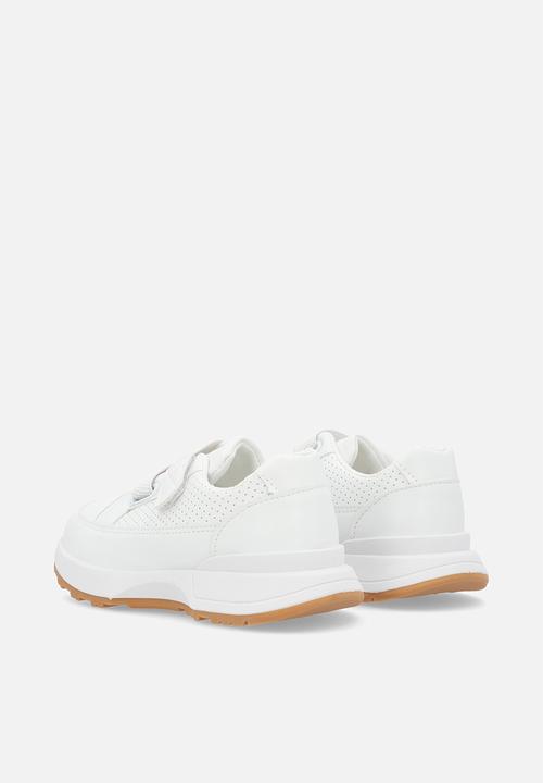 Pop Candy - Twin velcro strap sneakers - white