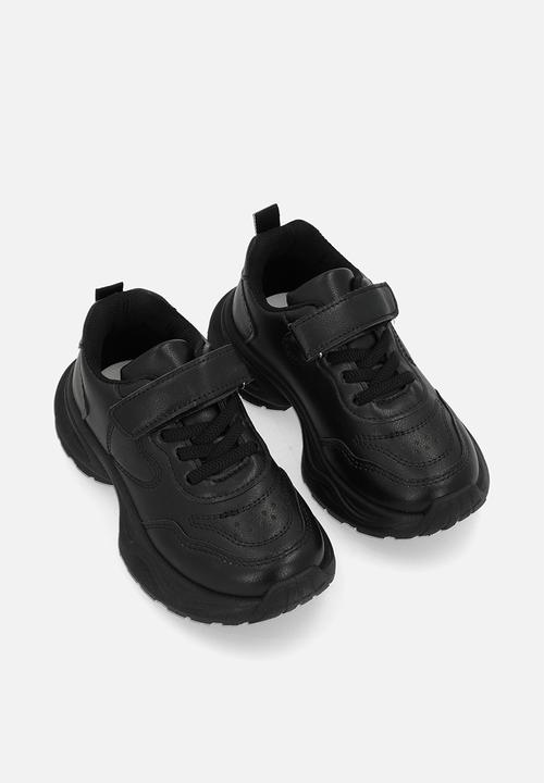 Pop Candy - Velcro & lace sneakers - black