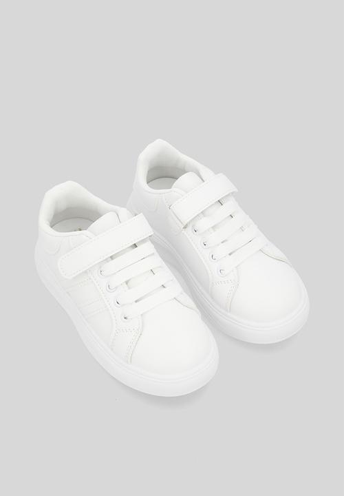 Pop Candy - Lace & velcro sneakers - white