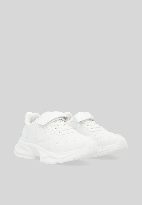 Pop Candy - Velcro & lace sneakers - white