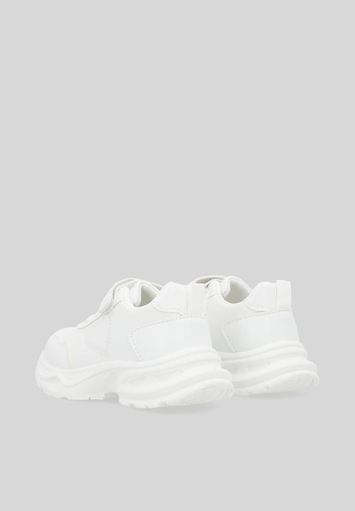 Pop Candy - Velcro & lace sneakers - white
