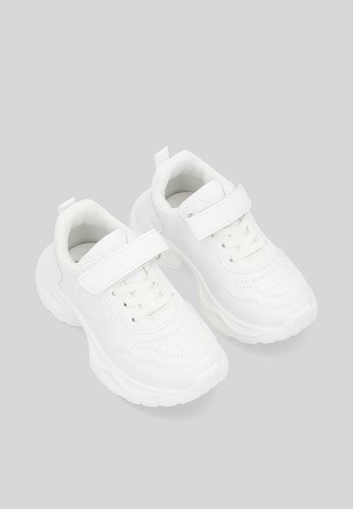 Pop Candy - Velcro & lace sneakers - white