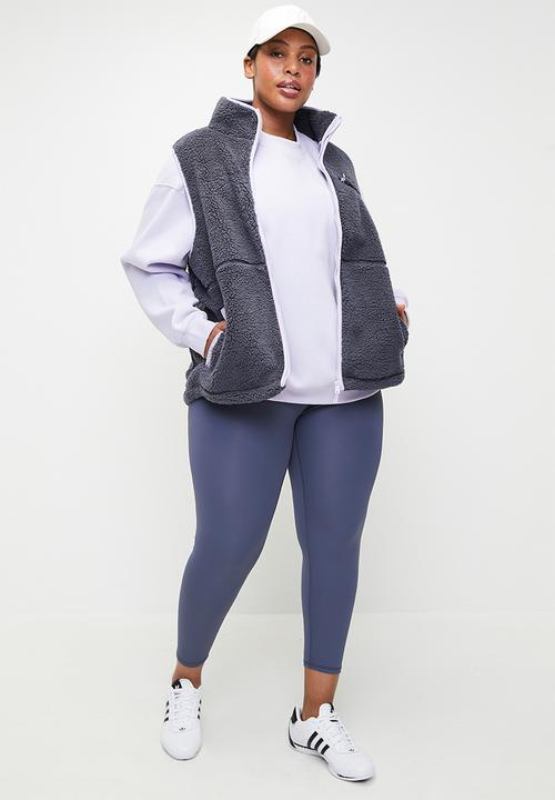 Cotton On - Plus Peak Sherpa Vest - Charcoal