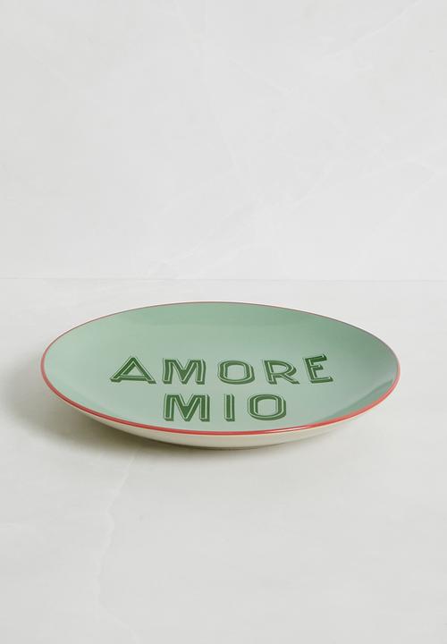 Sixth Floor - Amore Mio plate - green