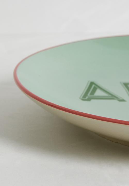 Sixth Floor - Amore Mio plate - green