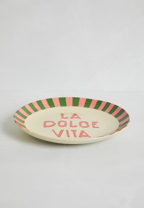 Sixth Floor - La Dolce Vita plate - multi