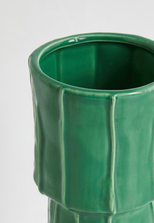 Sixth Floor - Monochromatic vase - green