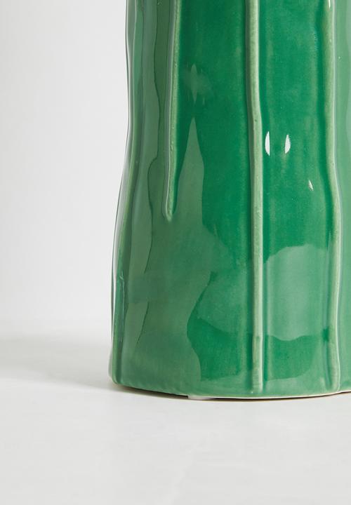 Sixth Floor - Monochromatic vase - green