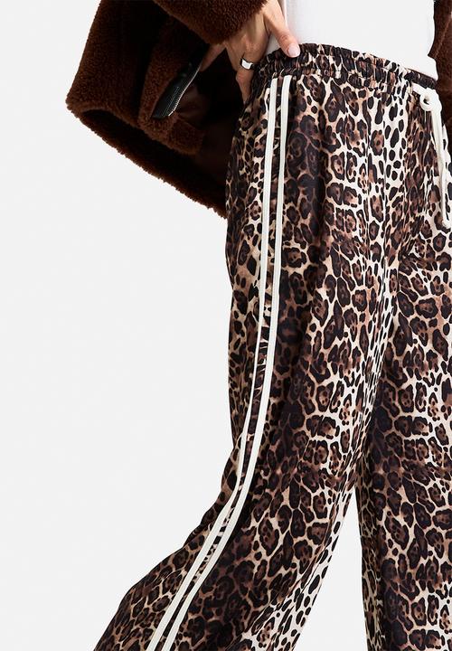 boohoo - Leopard print stripe side wide leg trouser - Animal