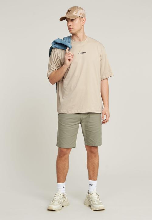 G-STAR - Center chest boxy r T-shirt - beige