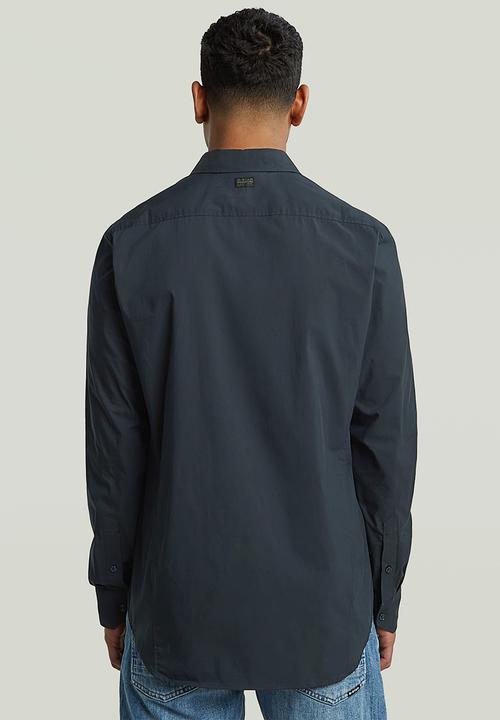 G-STAR - Uniform slim long sleeve shirt - dark blue