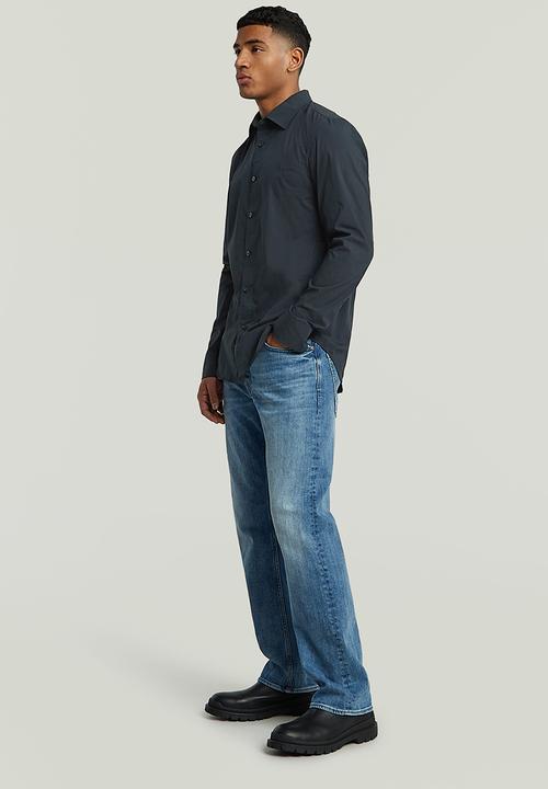 G-STAR - Uniform slim long sleeve shirt - dark blue