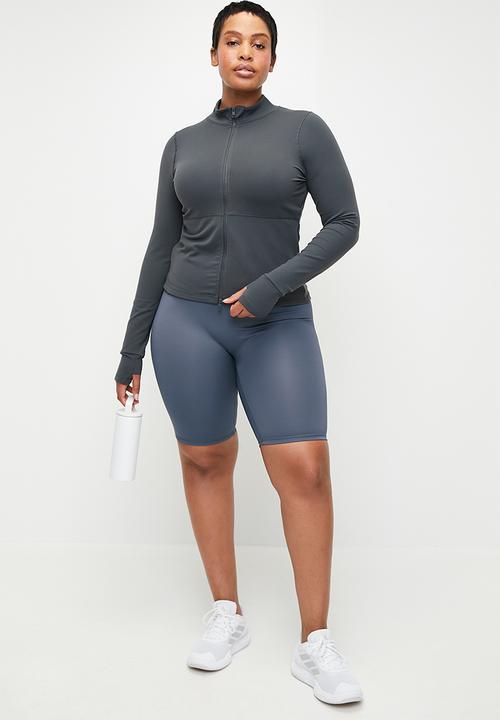 Cotton On - Plus Active Core Zip Through Long Sleeve - Element Blue
