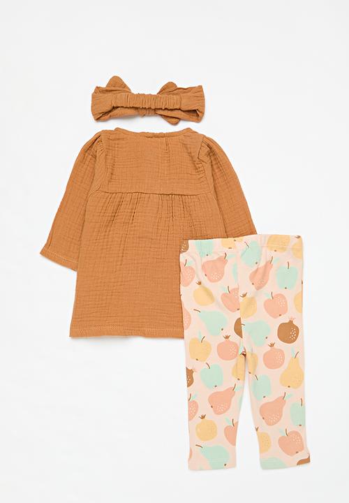 Pop Candy - 3 Piece set - brown & pink