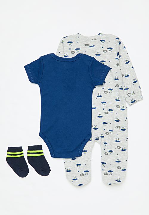Pop Candy - 3 Piece set - blue & grey