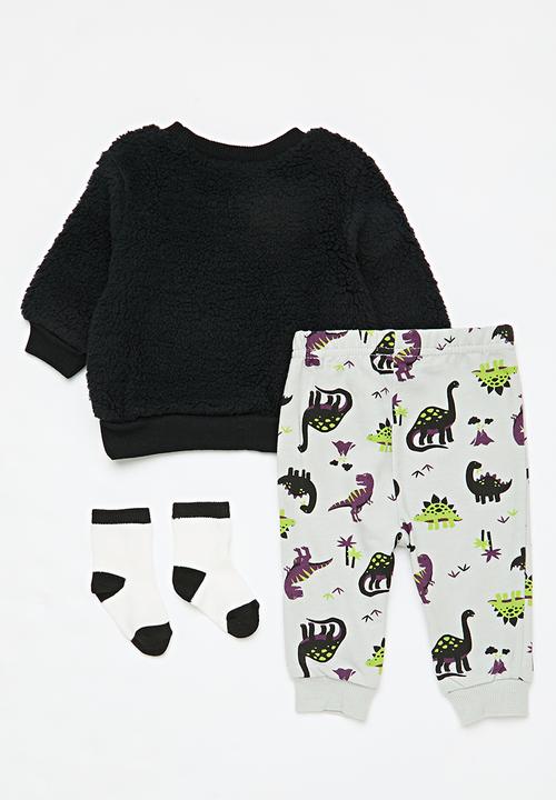 Pop Candy - Teddy fleece sweat top & legging set - multi