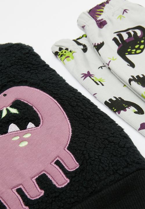 Pop Candy - Teddy fleece sweat top & legging set - multi