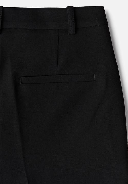 H&M - Crease-front trousers - black