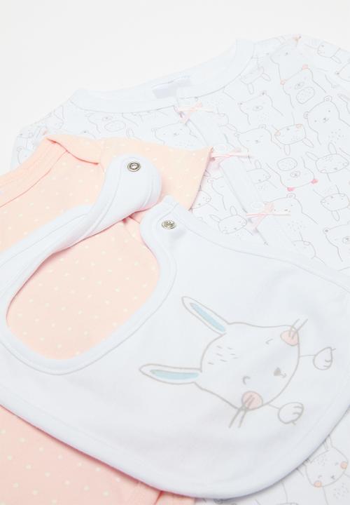Pop Candy - 3 Piece set-pink & white