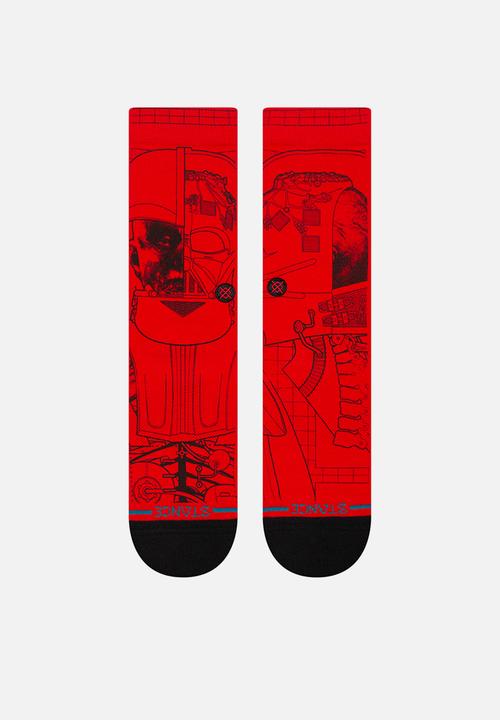 Stance Socks - Vader sw crew - red