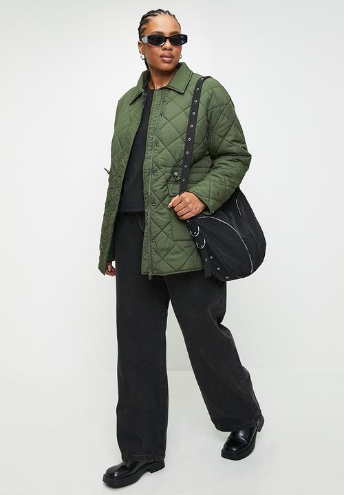 Cotton On - Plus Alpine Patch Pocket Jacket - Forest Green