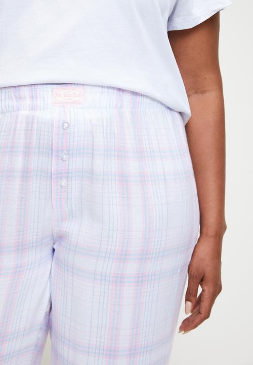 Cotton On - Plus Flannel Wide Leg Pant - Pippa Check