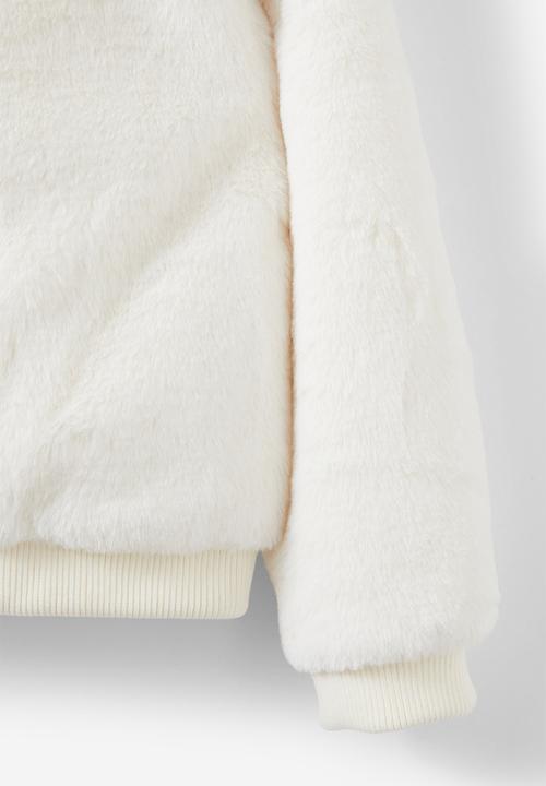 Cotton On - Nicole faux fur jacket - dark vanilla