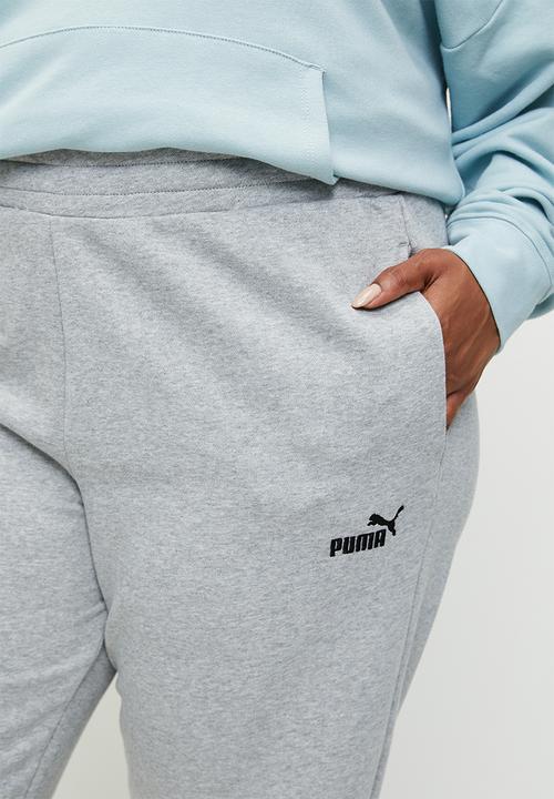 PUMA - Plus Ess Small No. 1 Logo Sweatpants - Light Gray Heather