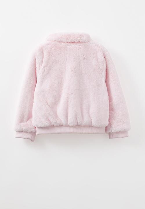 Cotton On - Nicole faux fur jacket - tea party pink