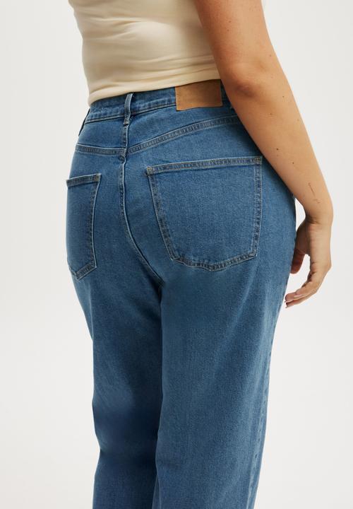 Cotton On - Curvy stretch straight jean - seaside blue