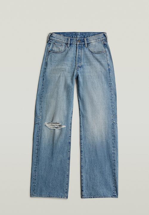 G-STAR - Bowey 3D Boyfriend Wmn - Vintage Ripped Mine Dust
