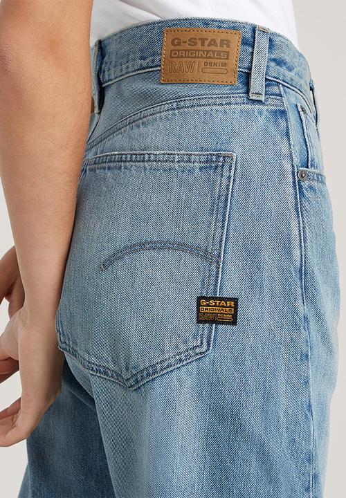 G-STAR - Bowey 3D Boyfriend Wmn - Vintage Ripped Mine Dust