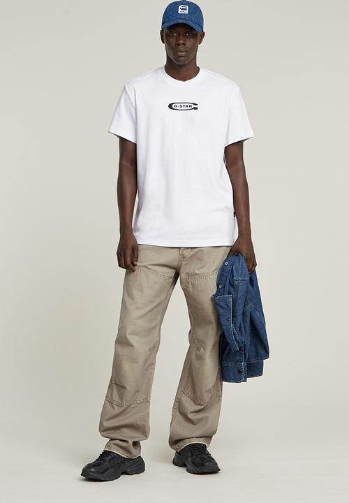 G-STAR - old skool logo r t - white