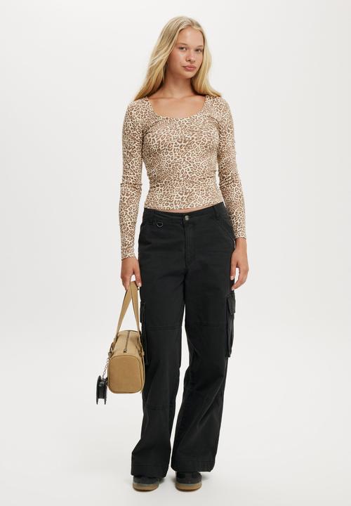 Cotton On - Sunday scoop long sleeve - kirsty leopard