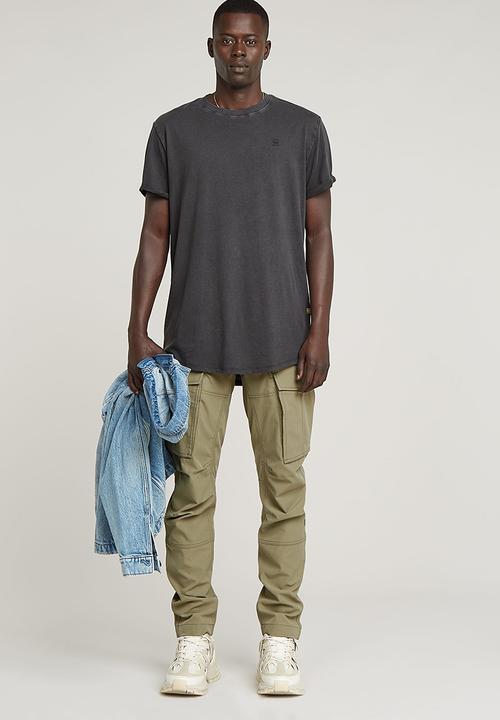 G-STAR - text back gr overdyed lash r t - black