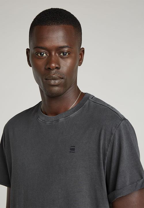 G-STAR - text back gr overdyed lash r t - black