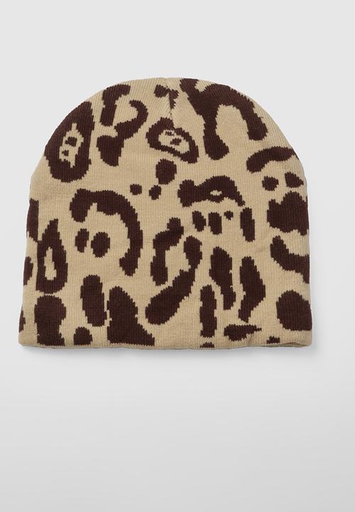 boohoo - Leopard Knitted Beanie - leopard