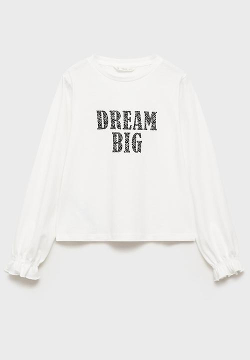 MANGO - T-shirt bonjour - natural