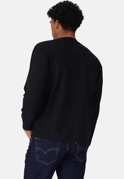 Levi’s® - Long sleeve gr authentic tee za serif logo - black