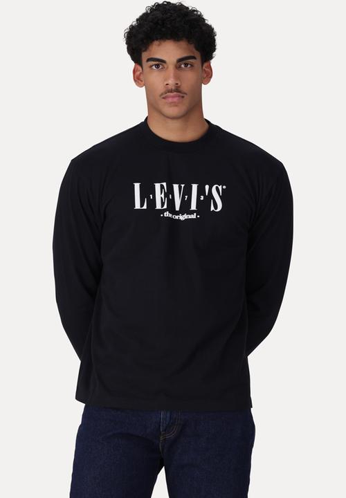 Levi’s® - Long sleeve gr authentic tee za serif logo - black
